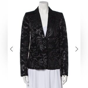 Alice + Olivia Black Floral Blazer